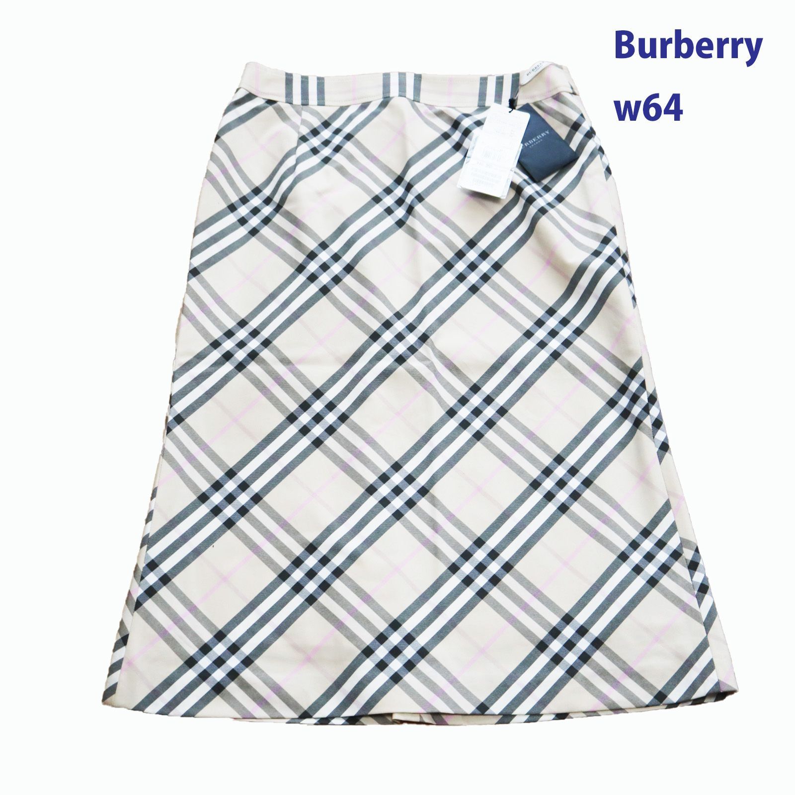 【624】　新古品未使用　バーバリー　Burberry　Aラインスカート　春夏　9号　Mサイズ　レディースファッション　値札付き