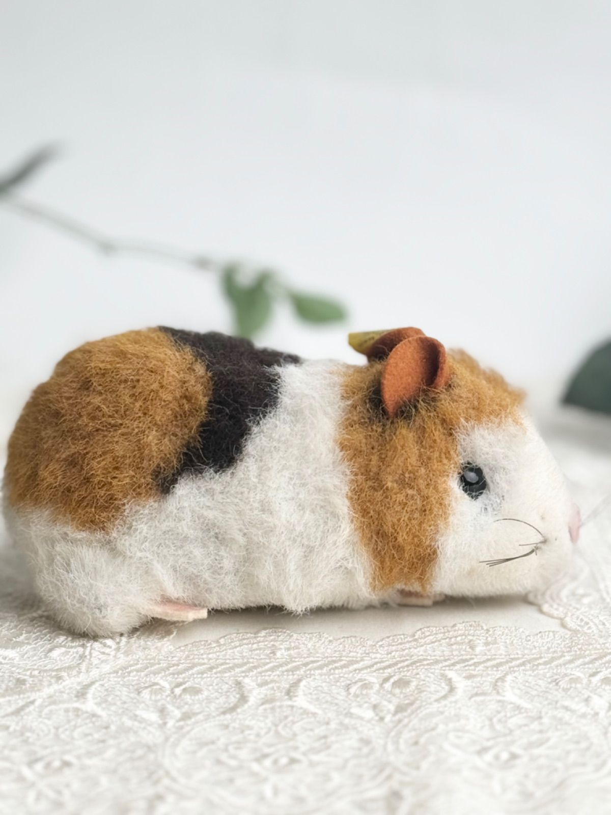 送料無料★シュタイフ★1980年製 Dalle Guinea Pig 15cm オールID's完品★モルモットのダレ/ギニーピッグ/天竺鼠★ビンテージ/アンティーク★STEIFF/Steiff★