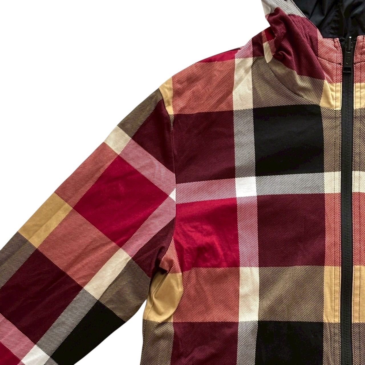 BLACK LABEL CRESTBRIDGE ブラックレーベルクレストブリッジ リバーシブルジャケット 黒 赤 ロゴ チェック レディース Mサイズ GULLKHAN_COM