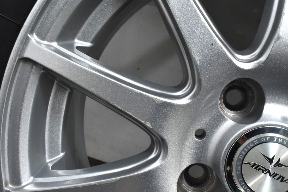 送料込☆ブリヂストンVRX2☆175/65R15☆アクア・ヤリス・フィットなどに 程度良好品】AIRNOVA 15in 5.5J +42 PCD100 ブリヂストン