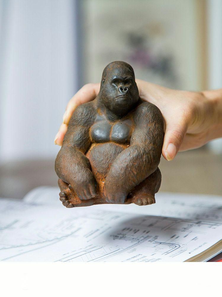 ゴリラ動物 デスク書斎リビング 玄関お 茶台 装飾品 工芸品 置物 ゴリラ動物 デスク書斎リビング 玄関お 茶台 装飾品 工芸品 置物