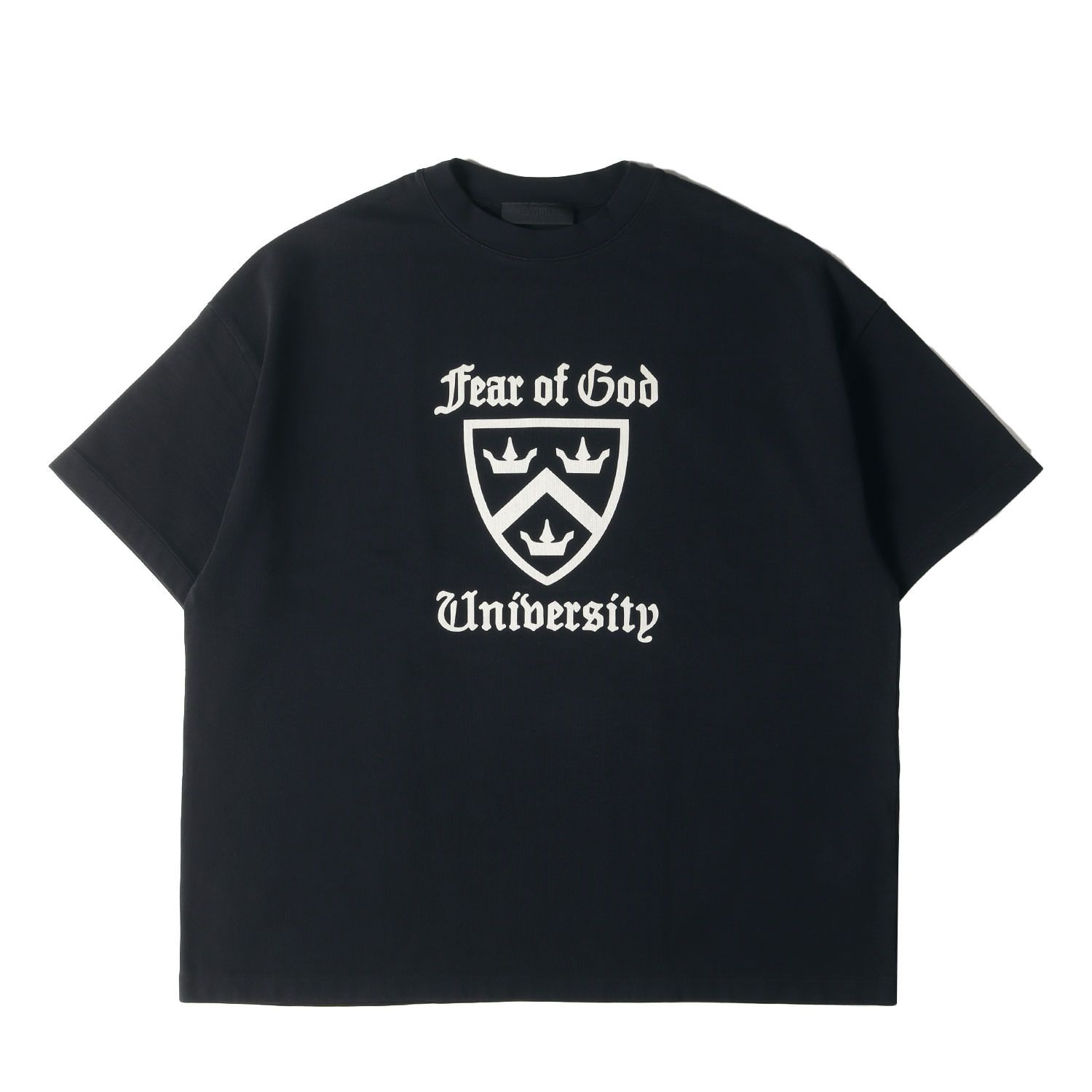 FOG エッセンシャル Tシャツ 黒 Mサイズ　スター / Fear of God オーバーサイズ FOG エッセンシャルズ Tシャツ off black 黒 XL ラバー ロゴ - メルカリ