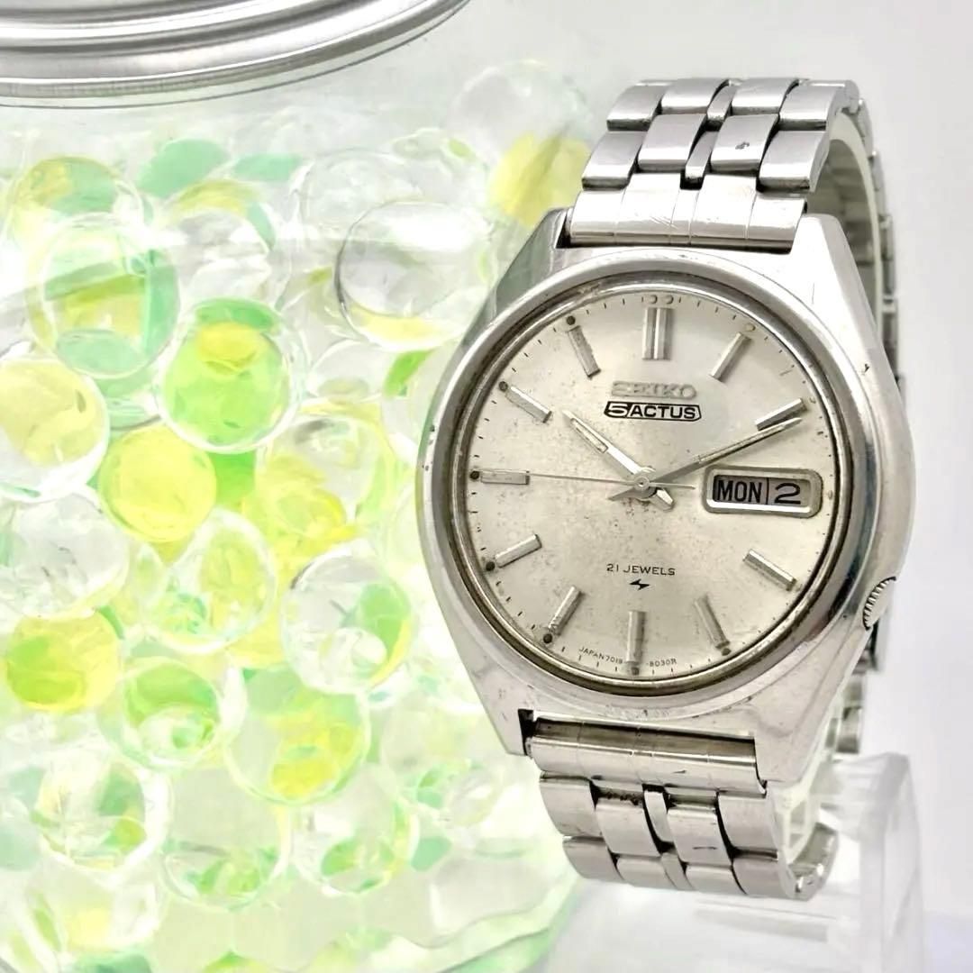 稼働 SEIKO5 ACTUS セイコー５ アクタス 自動巻き デイデイト メンズ 腕時計