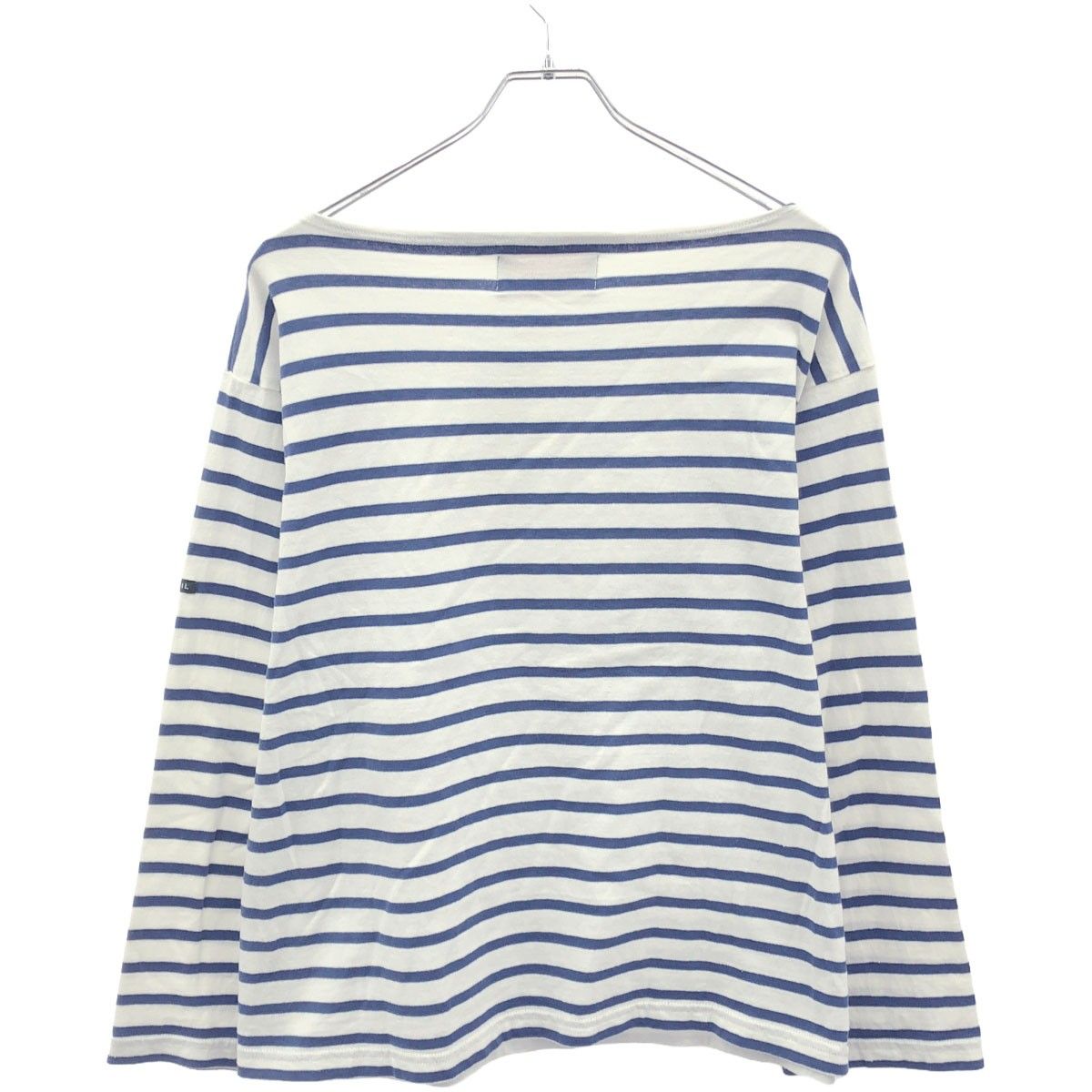 OUTIL ウティ TRICOT AAST ラッセルバスクシャツ ブルー ホワイト 0