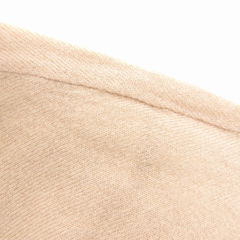 トゥービーシック TO BE CHIC カーディガン ボレロ ニット 長袖 カシミヤ フォックスファー付 V ベージュ /GV レディース トゥービーシック TO BE CHIC カーディガン ボレロ ニット 長袖