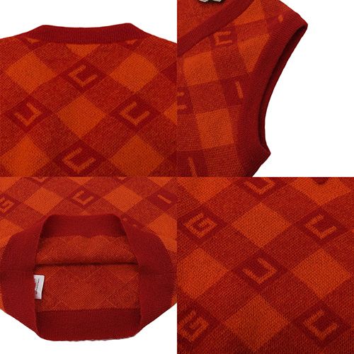 GUCCI(グッチ) ロゴチェック ベスト トップス アパレル