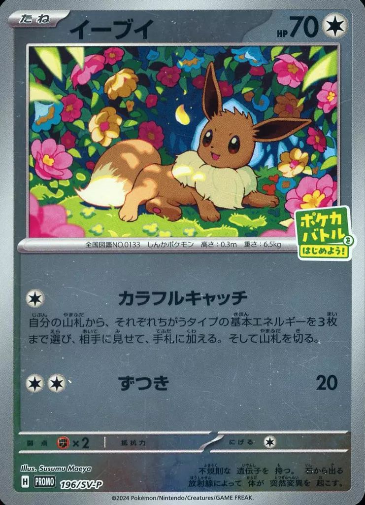 中古】ポケモンカードゲーム 196/SV-P[P]：(ミラー)イーブイ - メルカリ