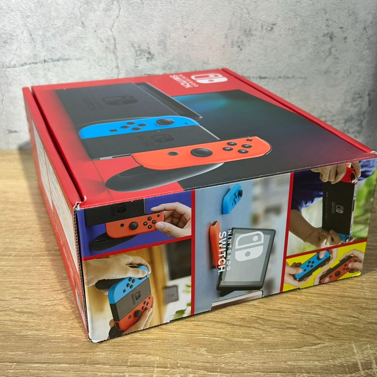 Switch本体 中古 ネオン 純正ハンドル等 6点セット マリオカート