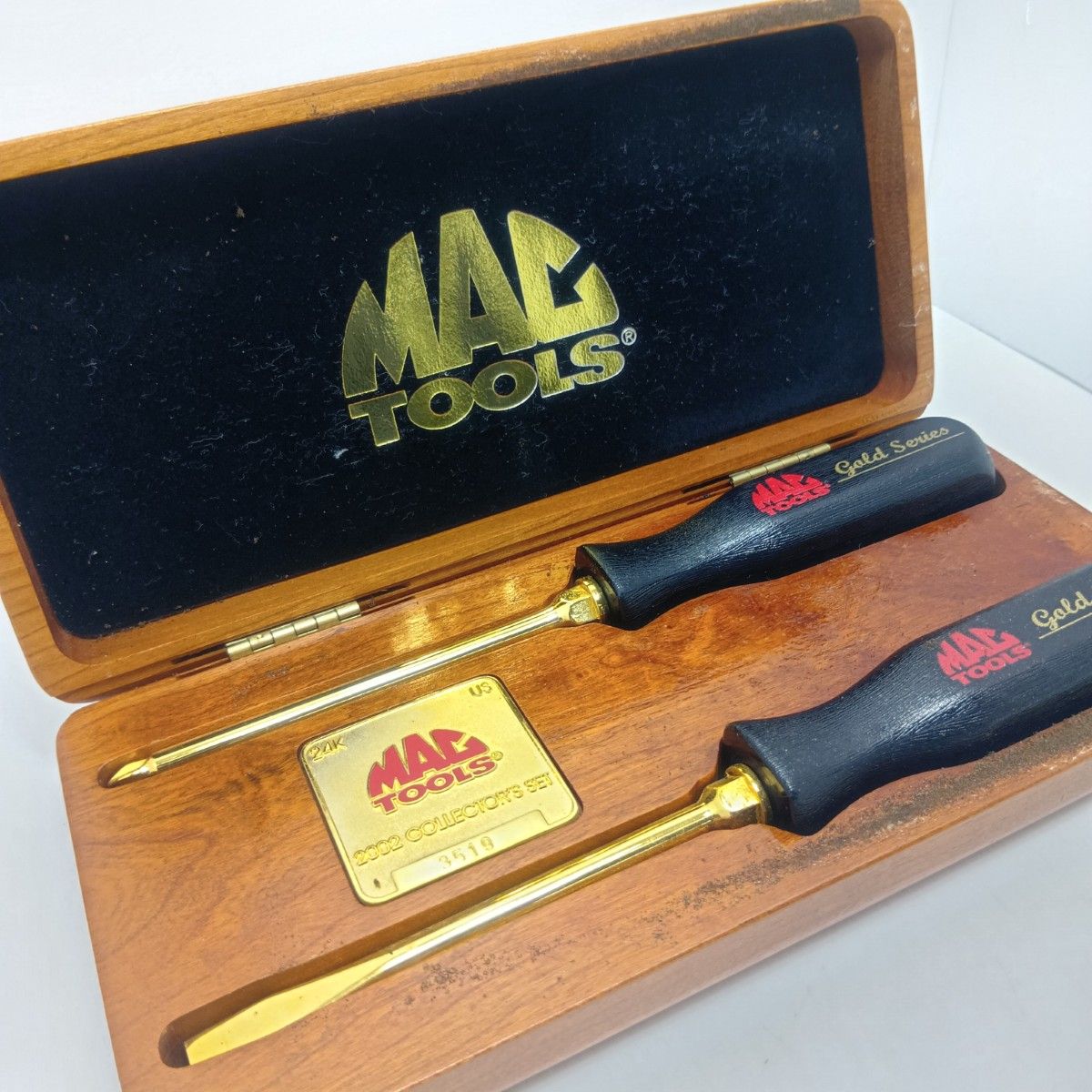 MAC TOOLS マック ドライバーセット S ケース付 3519 2002コレクターズセット 24Kメッキ