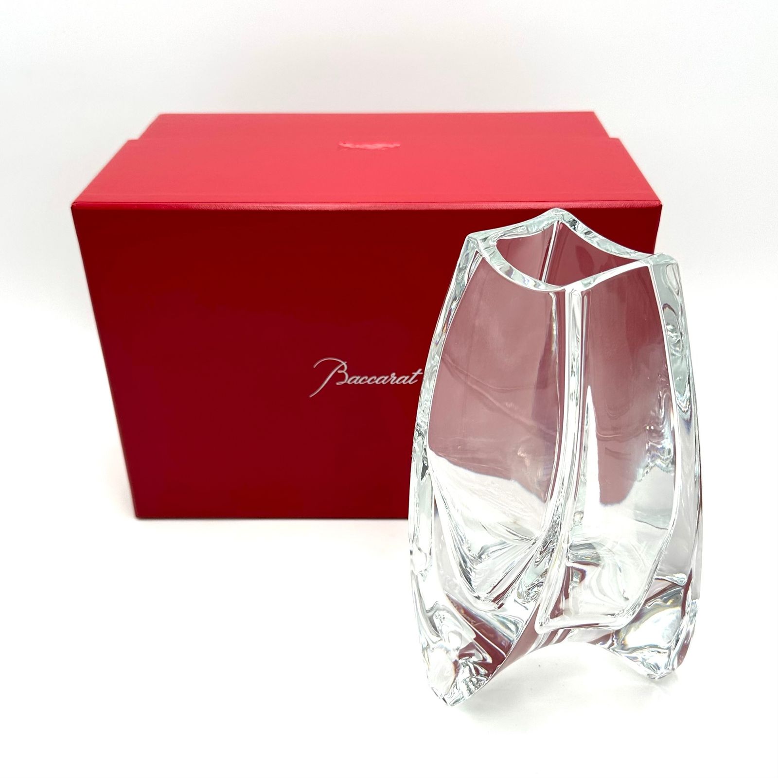 極美品】Baccarat バカラ 花瓶 MASSAIーVASE240 マサイ 240