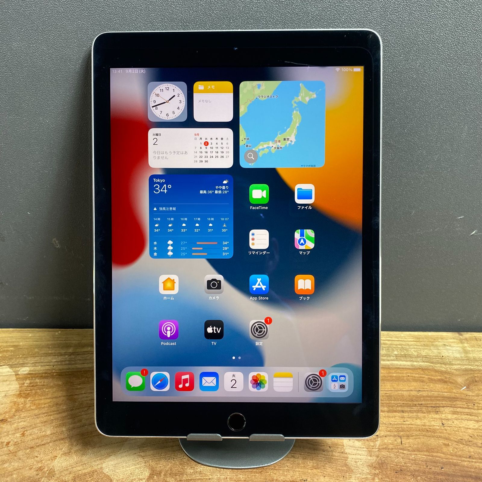 Apple iPad Air 2 スペースグレイ16GB 美品 バッテリー96% ムスビー｜iPad Air 2 16GB スペースグレイ 2014年製