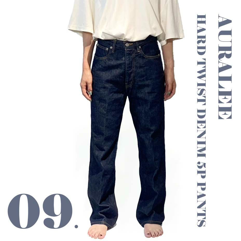 AURALEE (オーラリー) HARD TWIST DENIM 5P PANTS #INDIGO A9AP03DM デニムパンツ レディース  インディゴ 26 - メルカリ