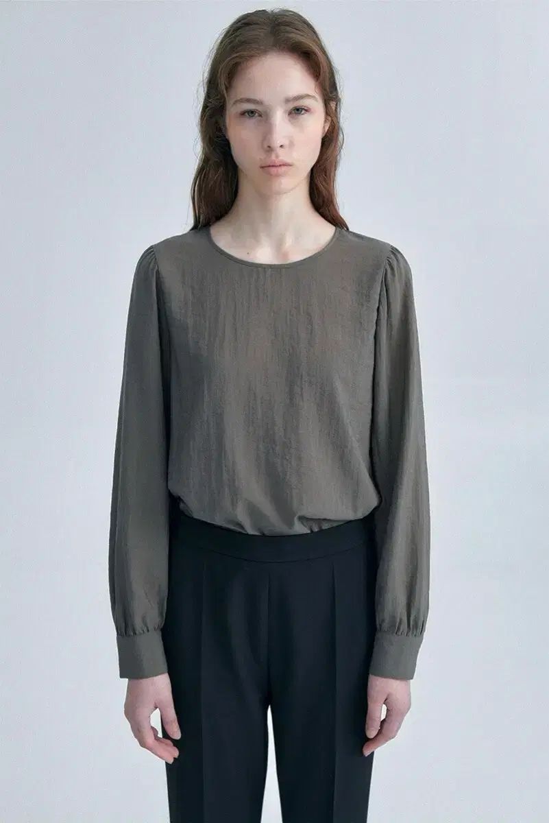 ORE オア Jud Puff ジュード パフ ブラウス カーキ