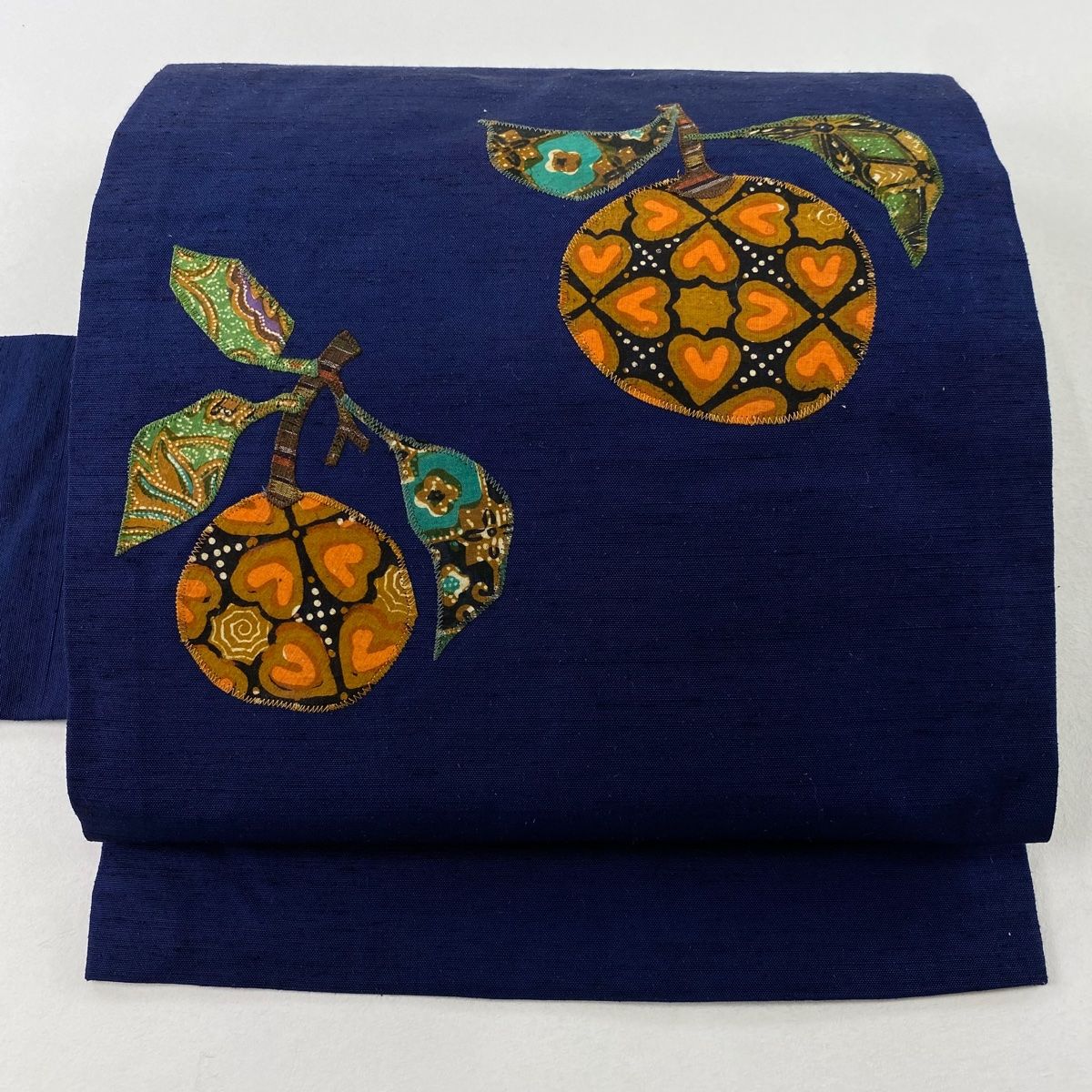 215 手染め大輔 着物リメイク 絽 型染め チュニック L