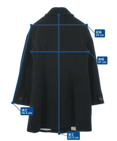 J&M Davidson ピーコート J&M Davidson ニット カーディガン ピーコート型 ブラック S