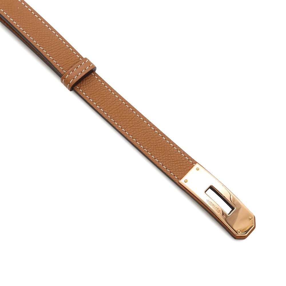 エルメス ケリーベルト18 ゴールド/ピンクゴールド金具 エプソン