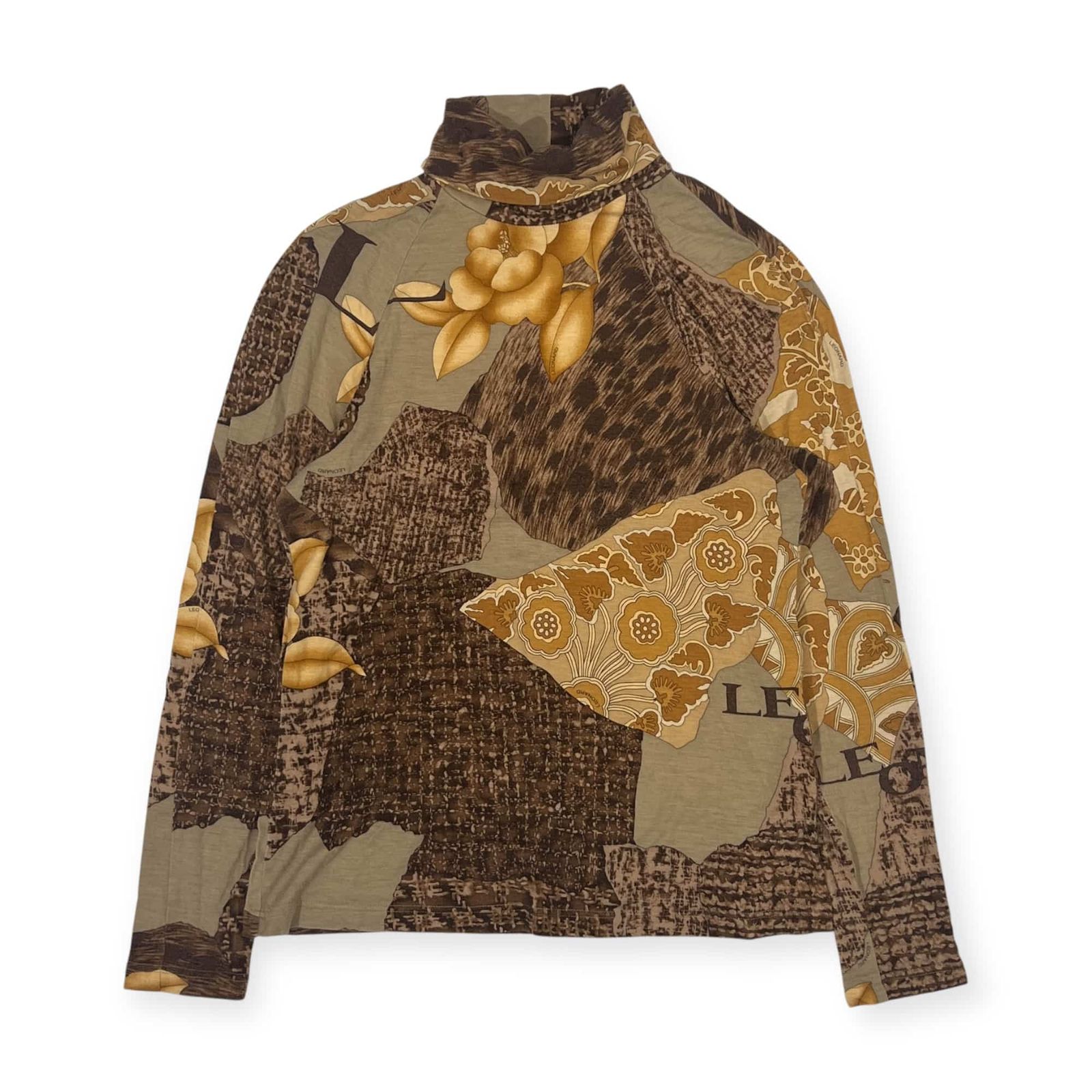 LEONARD - レオナール LEONARD カットソー 長袖 総柄 シルク混 ベージュ 茶 L 楽天市場】レオナール（Tシャツ・カットソー｜トップス シルク混