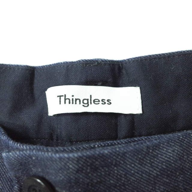 Thingless シングレス 21AW 日本製 WIDE 1P PT DNM 213 1プリーツ