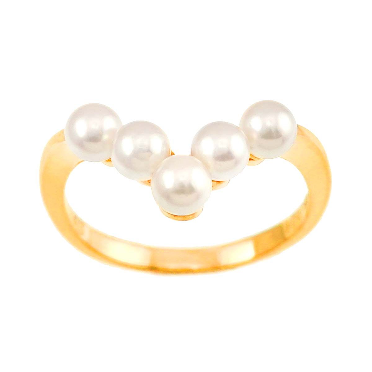 MIKIMOTO ベビーパールリング9号 K18 MIKIMOTO ミキモト 9号 リング