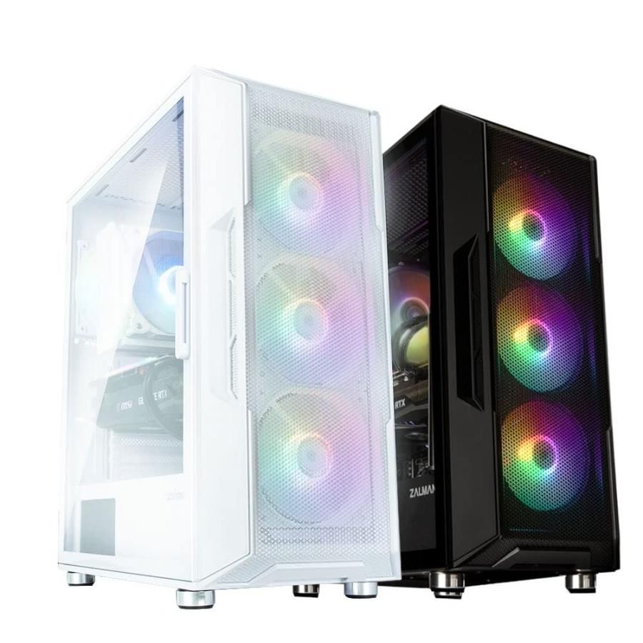 WHITE ミドルタワー型PCケース