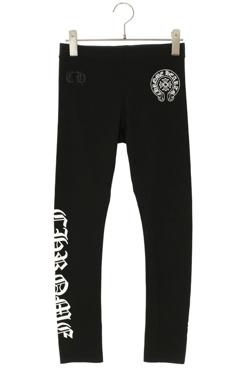クロムハーツ ロゴプリントレギンスロングパンツ レディース S