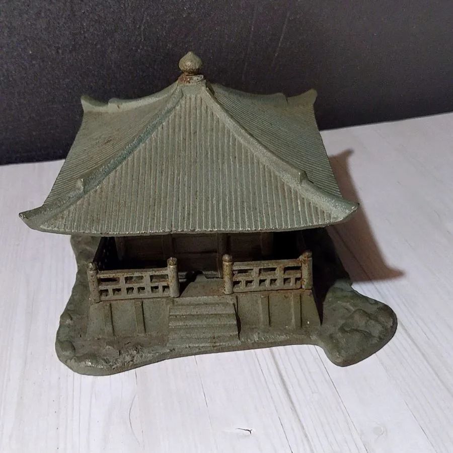 昭和 レトロ 昭和46年7月 仙台港開港記念品 置物 灰皿 鉄製
