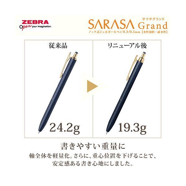 まとめ ゼブラジェルボールペン サラサグランド 0.5mm ブルーブラック 軸色 ダークブルー P-JJ57-VDB 1本 ×5セット SKLAD-KIRPICHA_RU