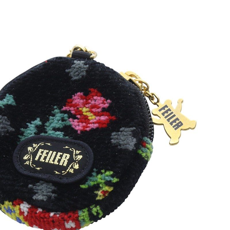 フェイラー ハイジドット チャームポーチ 黒 ブラック フェイラー