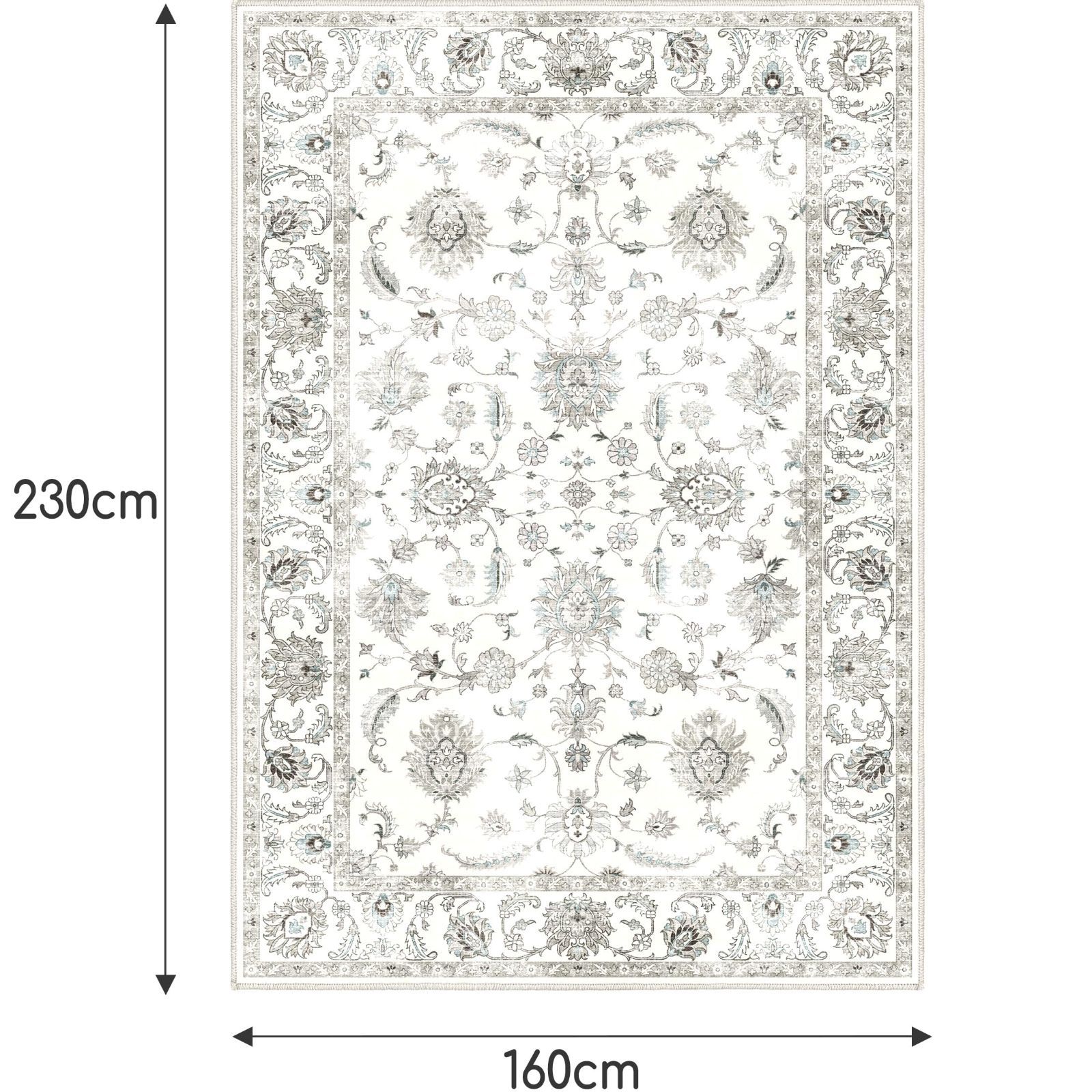ペルシャ柄 洗濯機で丸洗い