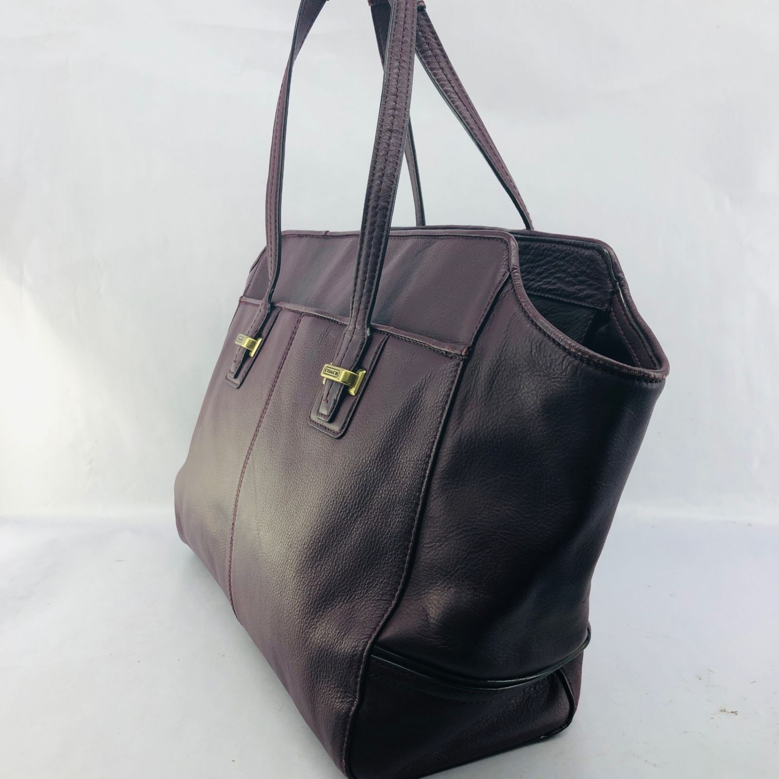 ○コーチ F25205 テイラーレザーアレクシス トートバッグ ボルドー 