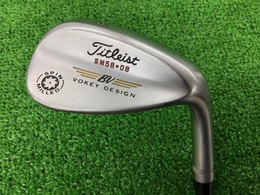 【値引き】レフティ Titleist Vokey SM58 58°ウェッジ Titleist Vokey SM8 Tour Chrome K Grind Wedge | Golf Avenue