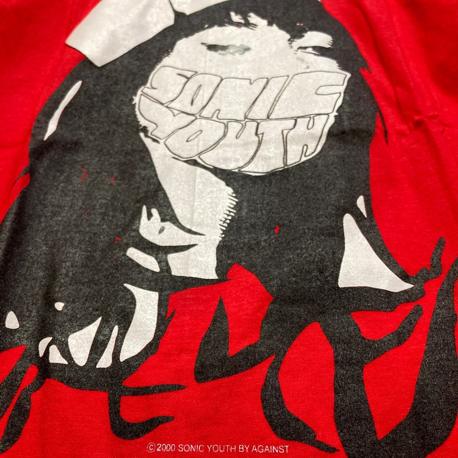 Sonic Youth バンT レッド　古着 ソニックユース SONIC YOUTH 赤 バンド Tシャツ tee ティー