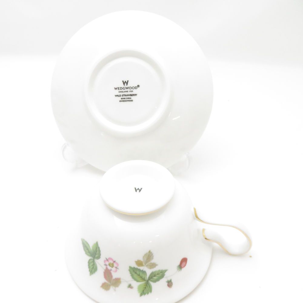 WEDGWOOD ウェッジウッド ワイルドストロベリー ティーカップ＆ソーサー 2客 ペア ピオニー SC8969D1 USTAUSTRALIA_COM_AU
