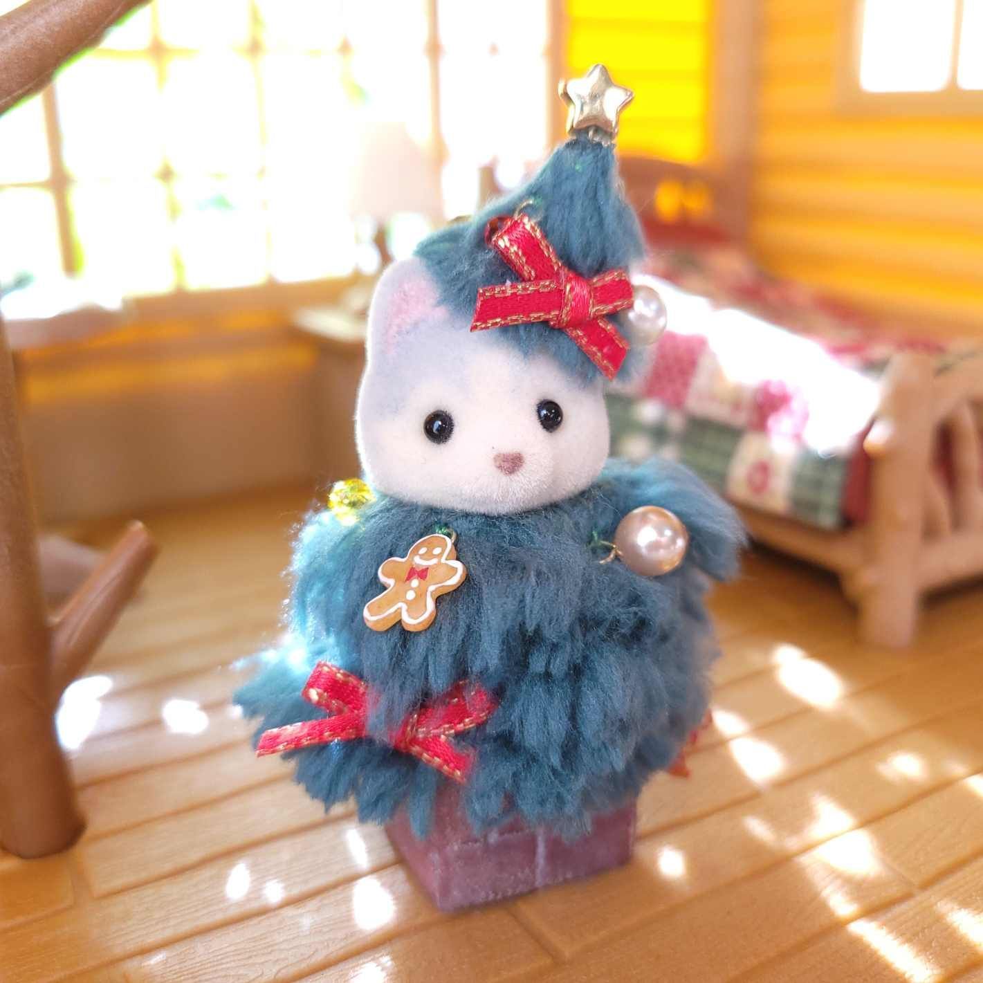 クリスマスセット シルバニアファミリー ハンドメイド服 - ぬいぐるみ/人形