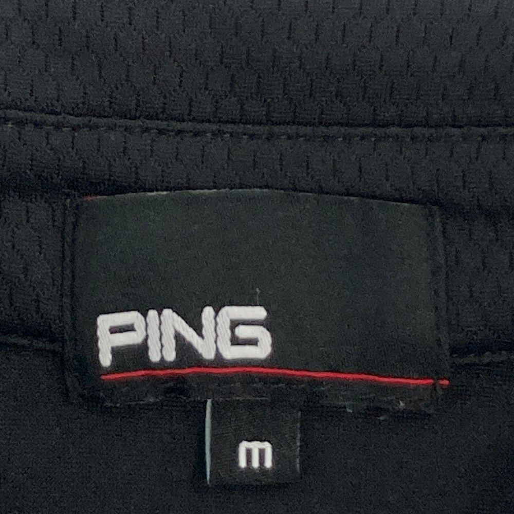 サイズ：M PING ピン  半袖ポロシャツ バイカラー  ホワイト系 [240101457480] ゴルフウェア メンズ ストスト サイズ：M PING ピン 半袖ポロシャツ バイカラー ホワイト系