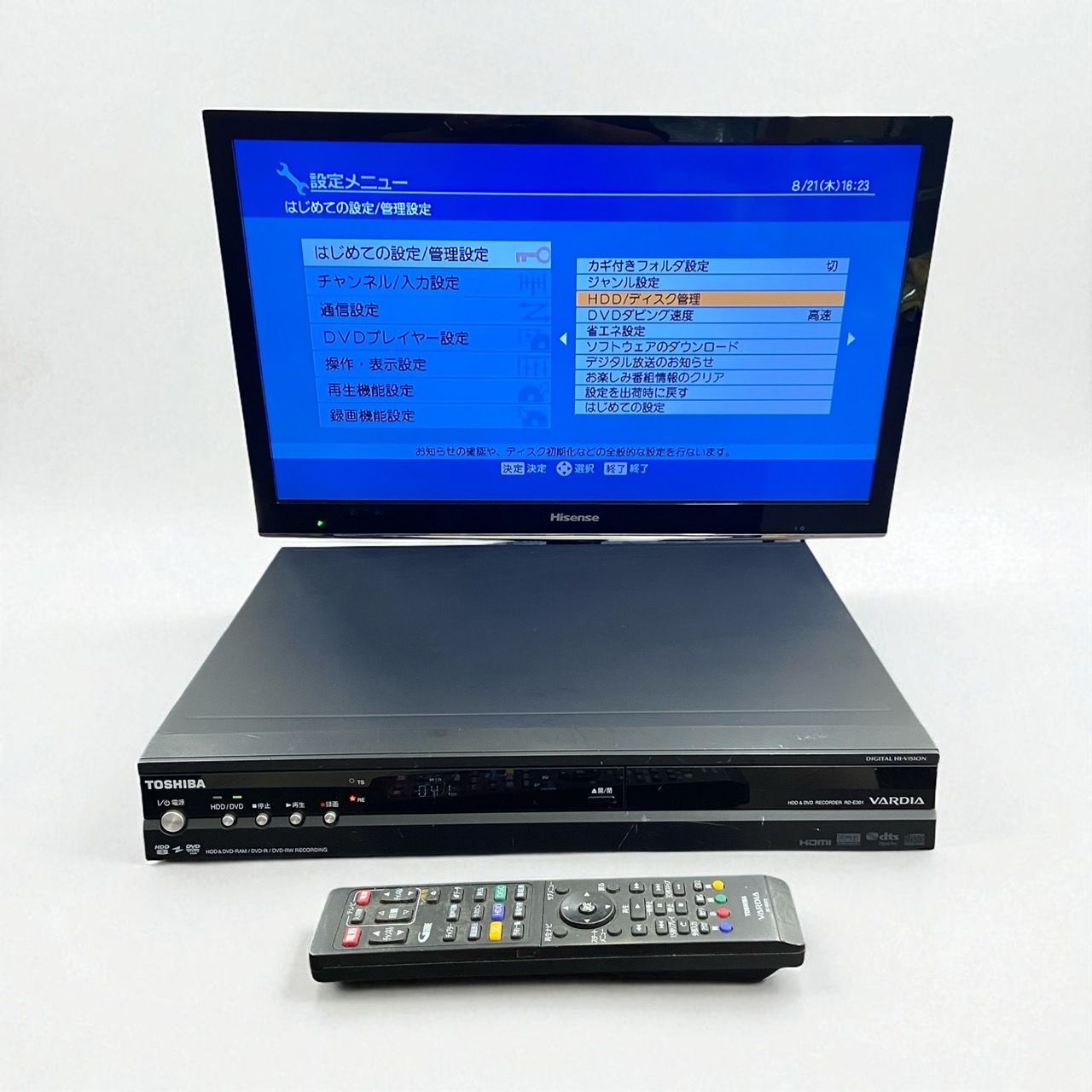 TOSHIBA VARDIA  ハイビジョンレコーダー RD-E301 RD-E301｜TOSHIBA VARDIA 地上・BS・110度CSデジタルチューナー