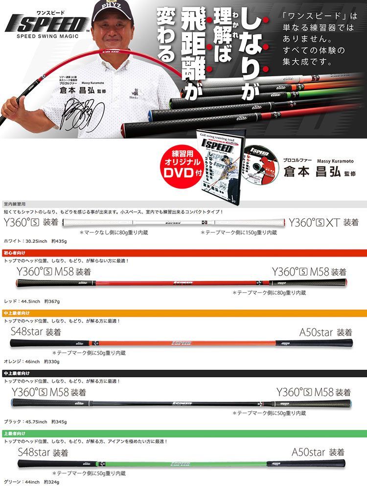 普遍的な エリートグリップ ELITE GRIP 1SPEED ワンスピード ゴルフ スイング練習器具 新橋店