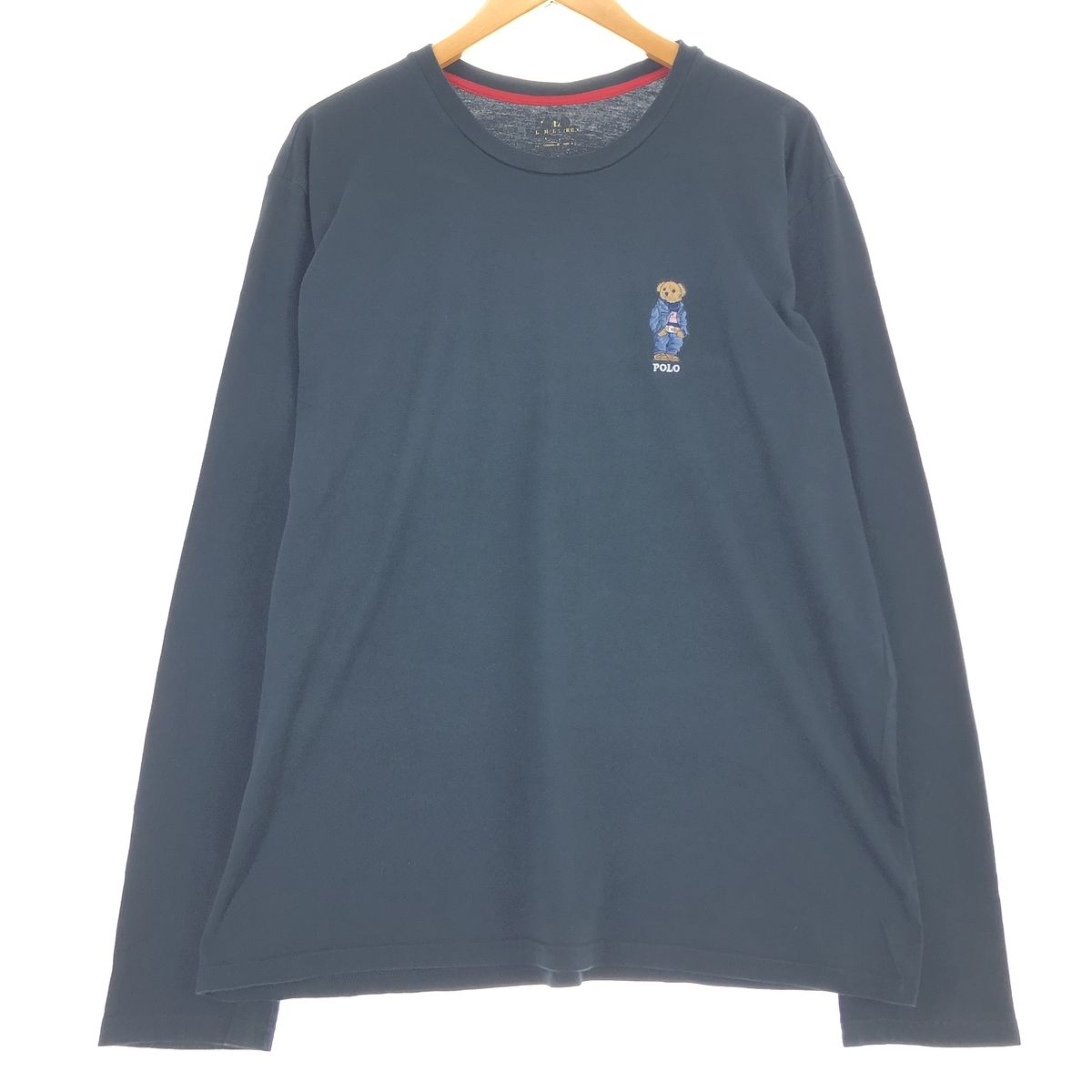 古着 ラルフローレン Ralph Lauren POLO RALPH LAUREN ポロベア ロングTシャツ ロンT メンズL相当/eaa437740