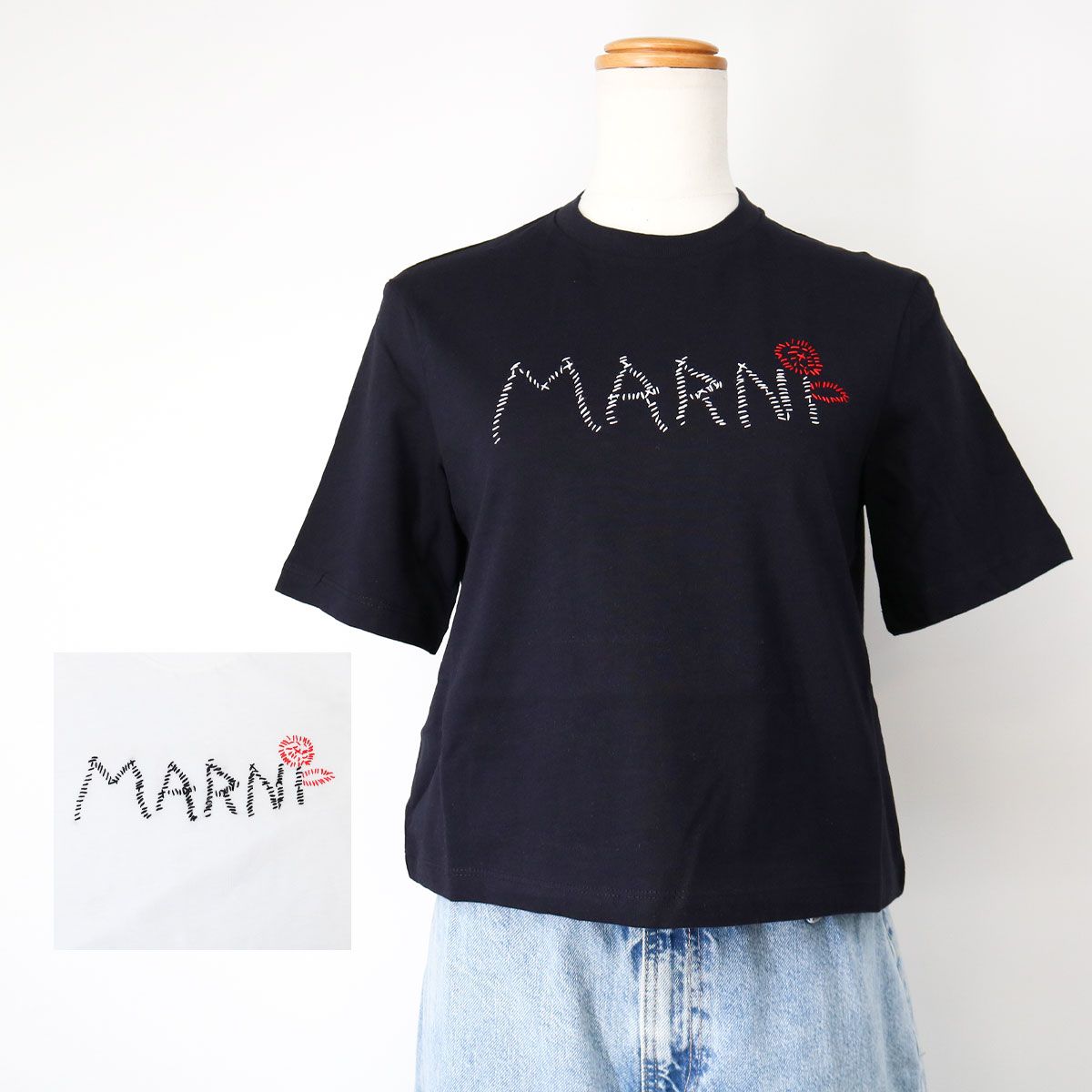 【新品】大人もOK MARNI シャツ 半袖 ロゴ ダークネイビー 12Y 新品】大人もOK MARNI シャツ 半袖 ロゴ ダークネイビー 12Y