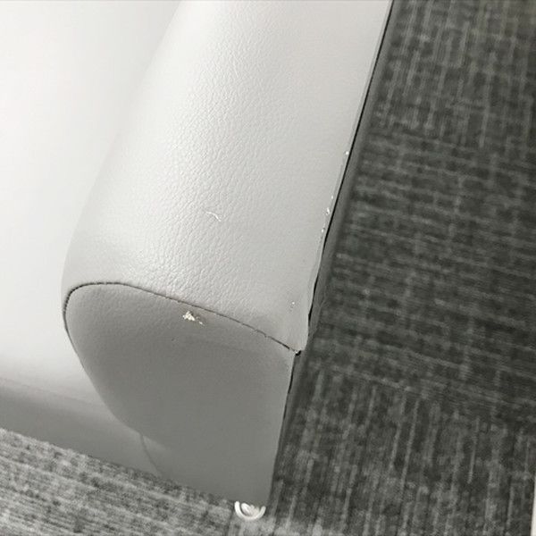 2人用ソファ 応接用 ワークブース用 4本脚 グレー オカムラ 2人