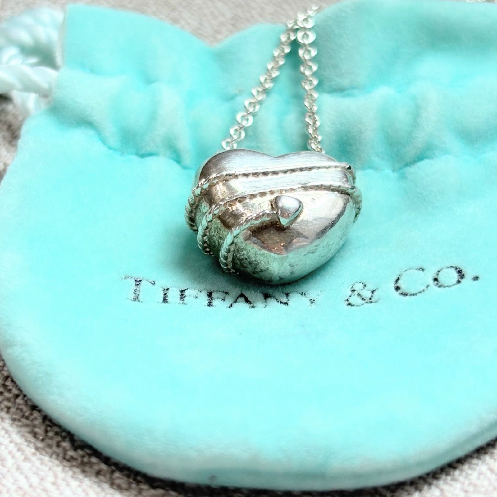 Tiffany\u0026Co. ティファニー ネックレス ハート アロー シルバー 