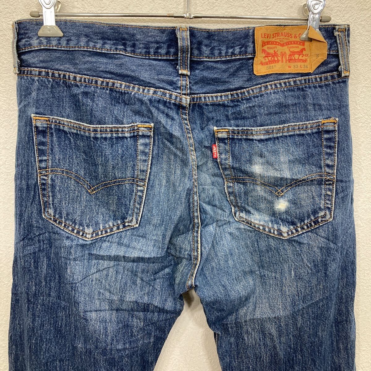 Levi's 501 デニムパンツ W33 ブルー リーバイス ボタンフライ