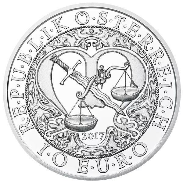 保証書付き] 2017年 (新品) オーストリア「守護天使ミカエル」純銀 1/2