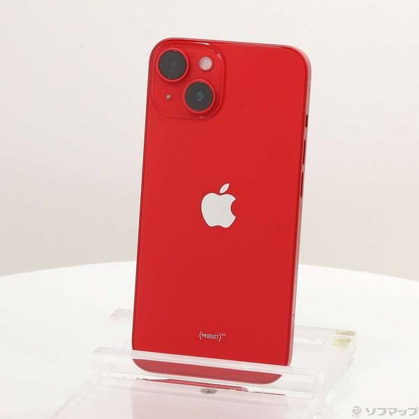 中古品〕 iPhone14 128GB プロダクトレッド MPV93J／A SIMフリー