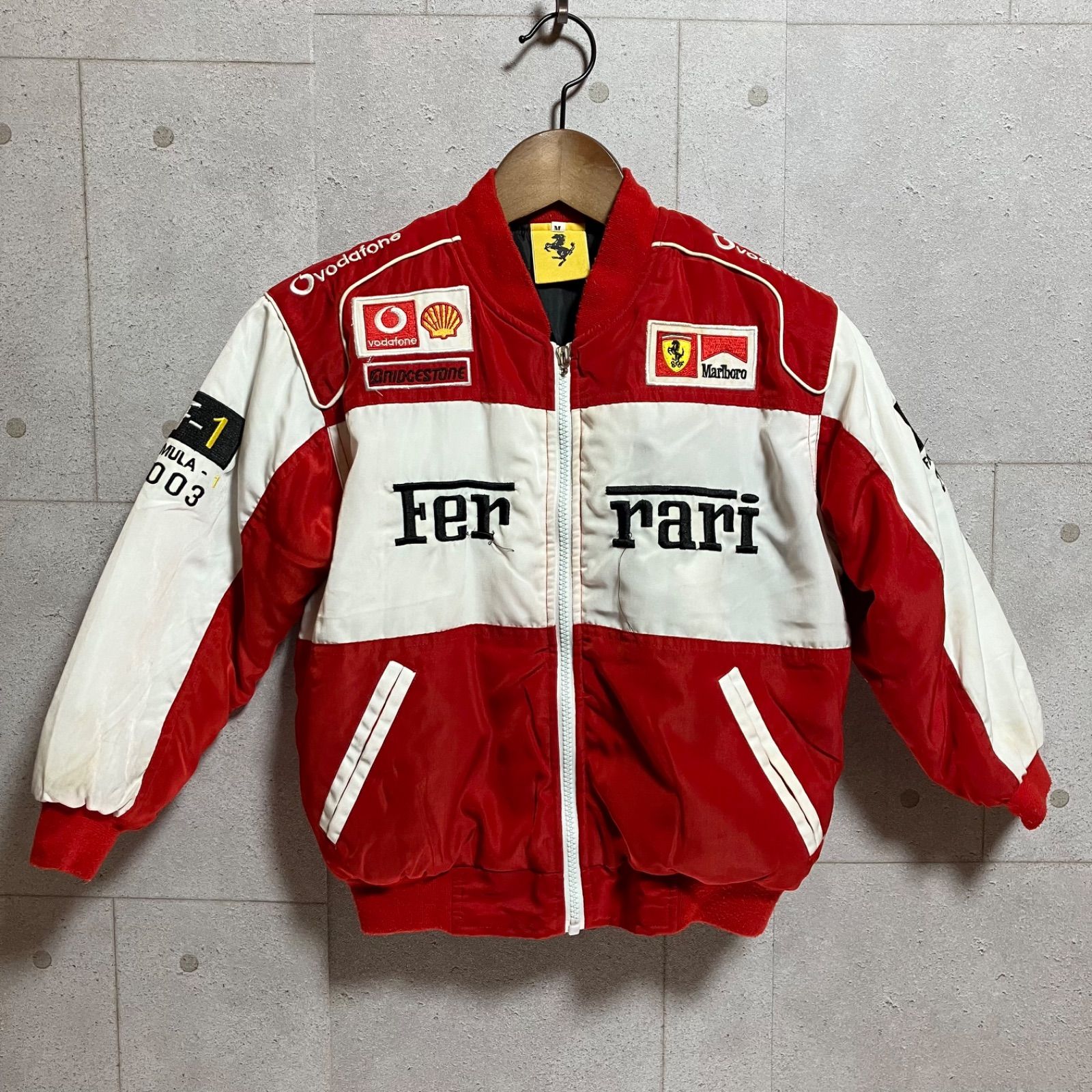 Ferrari フェラーリ レーシング ブルゾン marlboro ジャケット アウター 上着 M レッド ホワイト 赤 白 レディース  SG196-1 - メルカリ