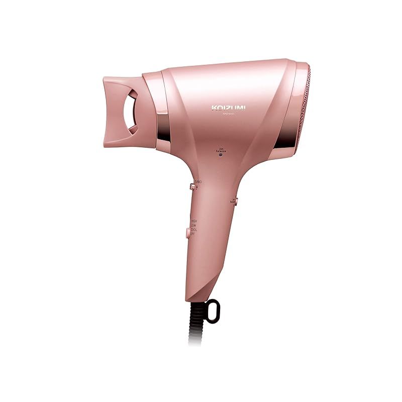 コイズミ ヘアドライヤー イオンバランス 軽ジョーブ 大風量 軽量 速乾 静電気抑制 ピンク KHD-9030 P 0