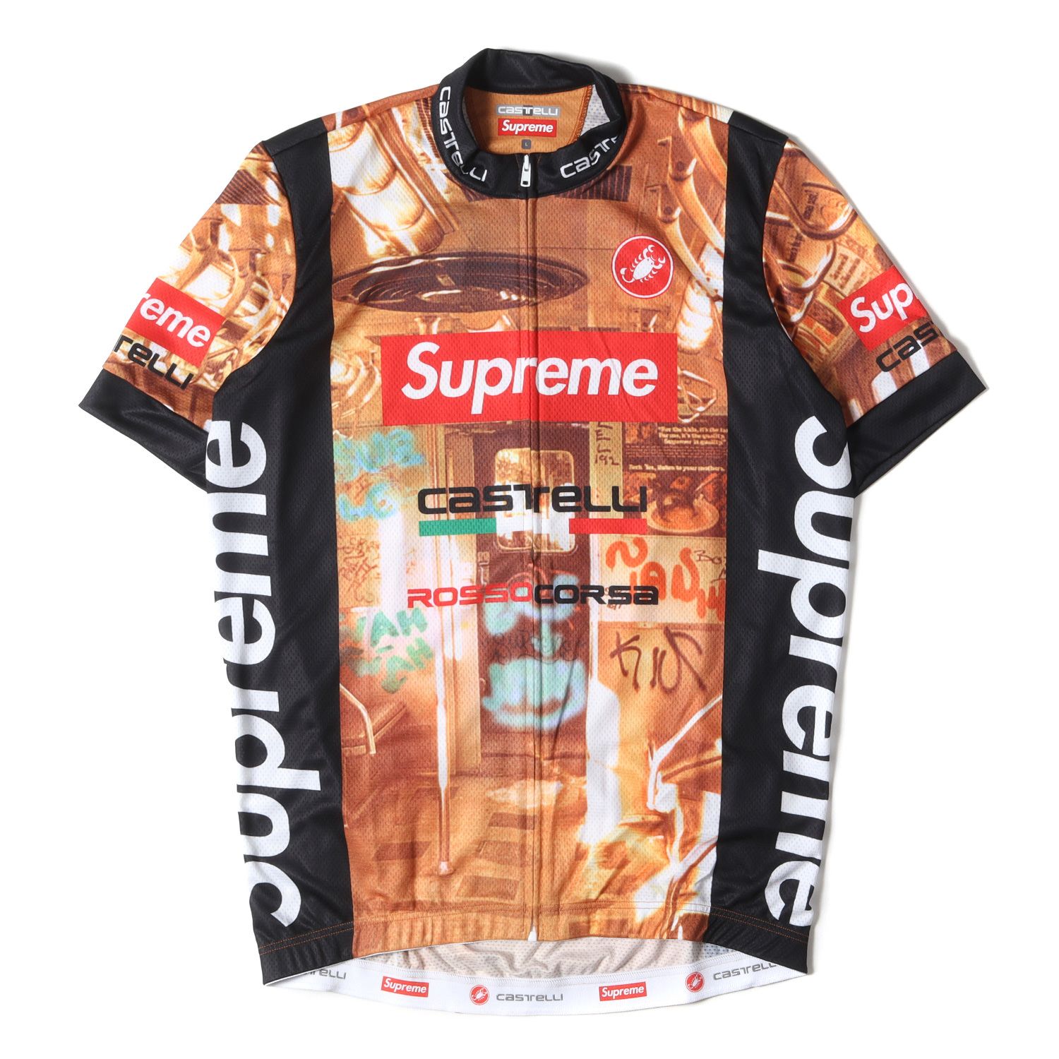 新品 Supreme シュプリーム 20SS Castelli カステリ 全面グラフィック 