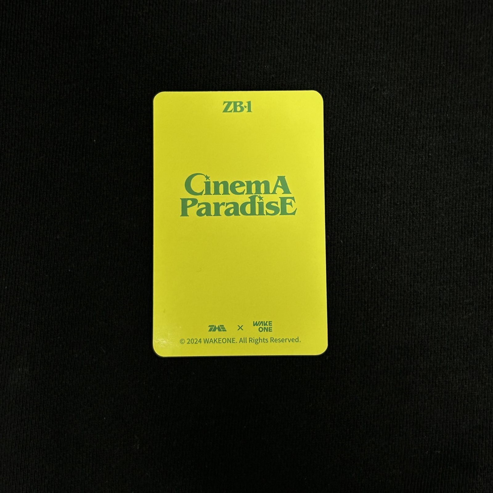 ZEROBASEONE ジャンハオ トレカ CINEMA PARADISE QQ Music