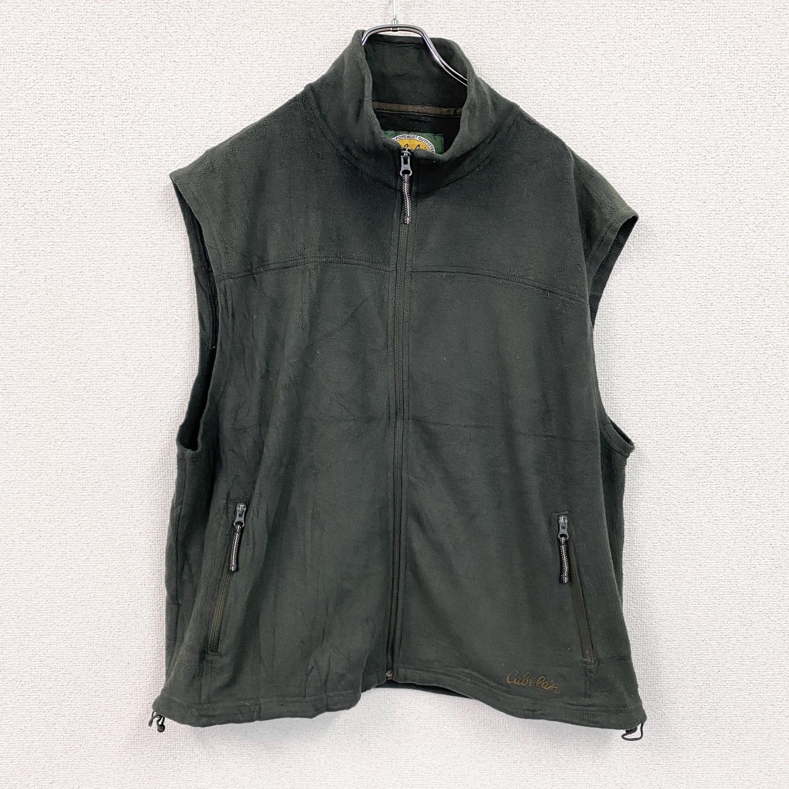古着 used Cabela's カベラス フリースベスト/ボアベスト 刺