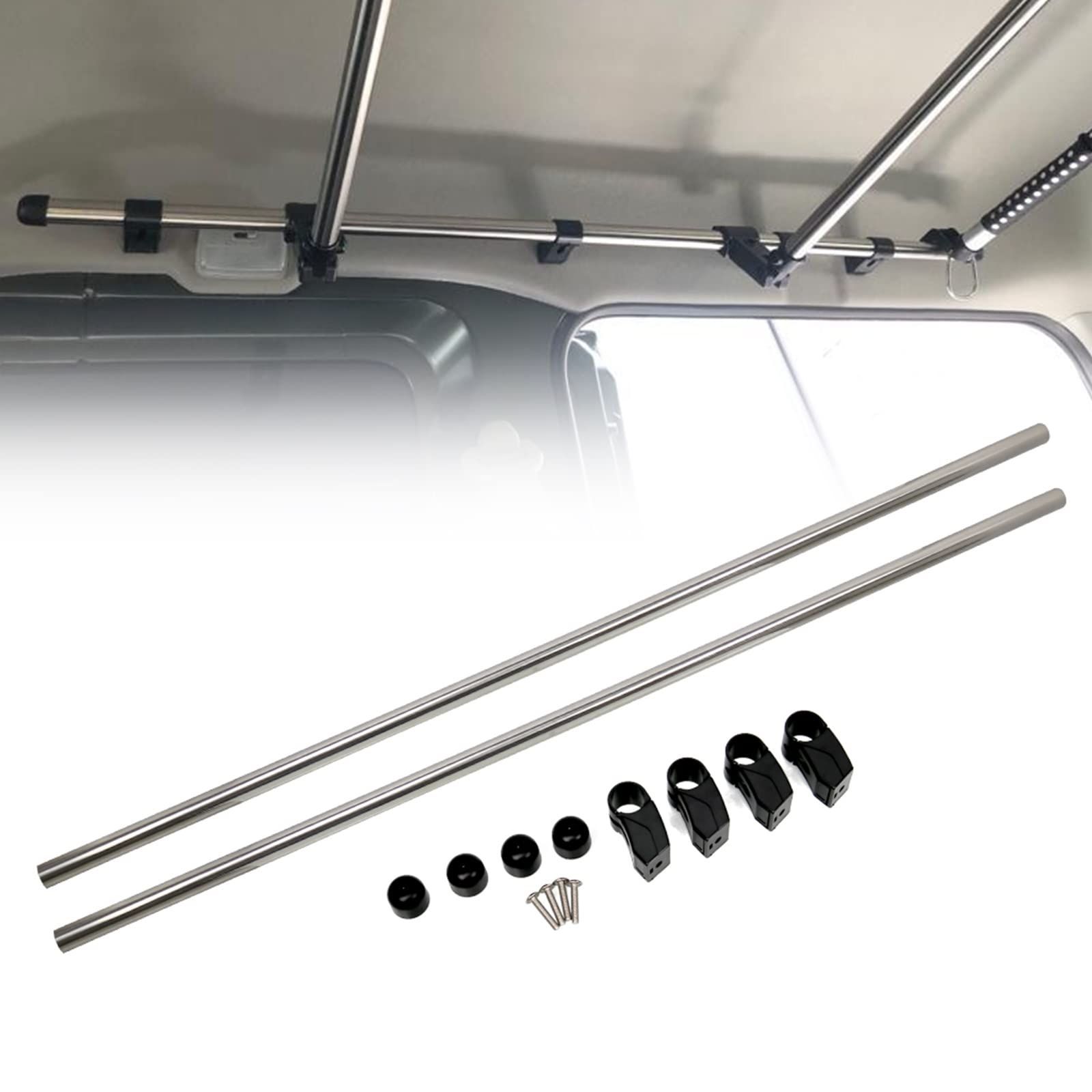 バモス S300系 ホビオ アトレーワゴン エブリイワゴン DA17-64系 適合車種 左右セット クロスライド HM3 4系 サイドバー 車室内キャリアバー 車内収納 Jeyaic